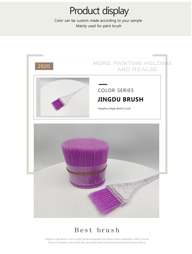 Dye hair brush bristle 